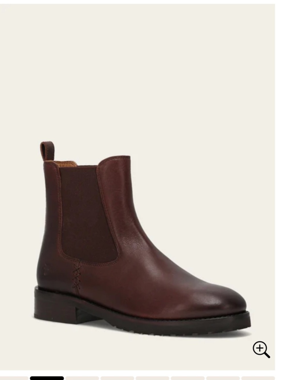 Frye Melissa Double Sole Chelsea
Women's ankle Boot in Dark Brown 5.5